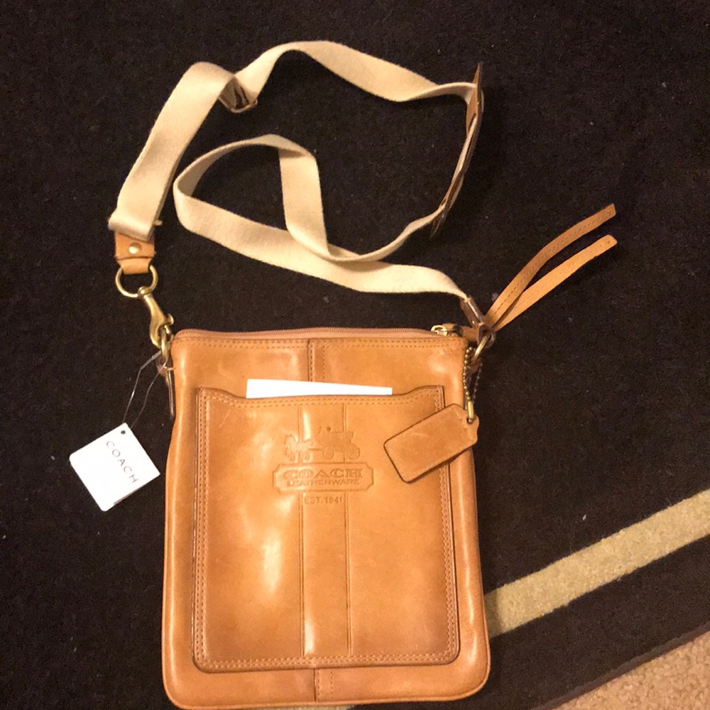 Coach leather swing pack